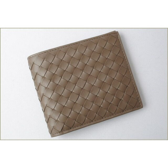 Bottega Veneta Wallet Fold Over Intrecciato Khaki — view 2