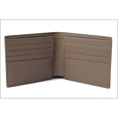 Bottega Veneta Wallet Fold Over Intrecciato Khaki — view 3