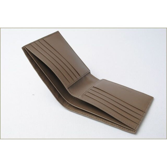 Bottega Veneta Wallet Fold Over Intrecciato Khaki — view 4