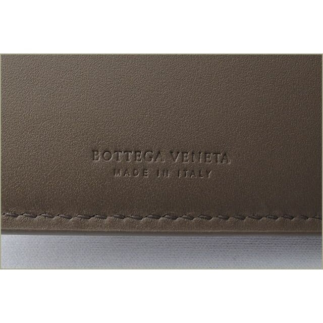 Bottega Veneta Wallet Fold Over Intrecciato Khaki — view 5