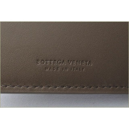 Bottega Veneta Wallet Fold Over Intrecciato Khaki — view 5