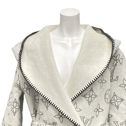 Louis Vuitton Coat Size 36 S Women's Hooded Wrap Coat Mahina Foco04r90 Light