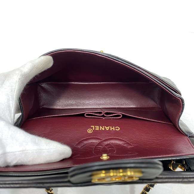 Chanel Chain Shoulder Bag F21080 Black Matelasse