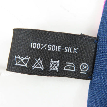 Chanel Twill Silk CC Logo Allover Pattern Scarf — view 7