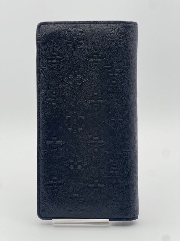 Louis Vuitton Long Wallet Monogram Shadow Portefeuille Blazer 39ga845