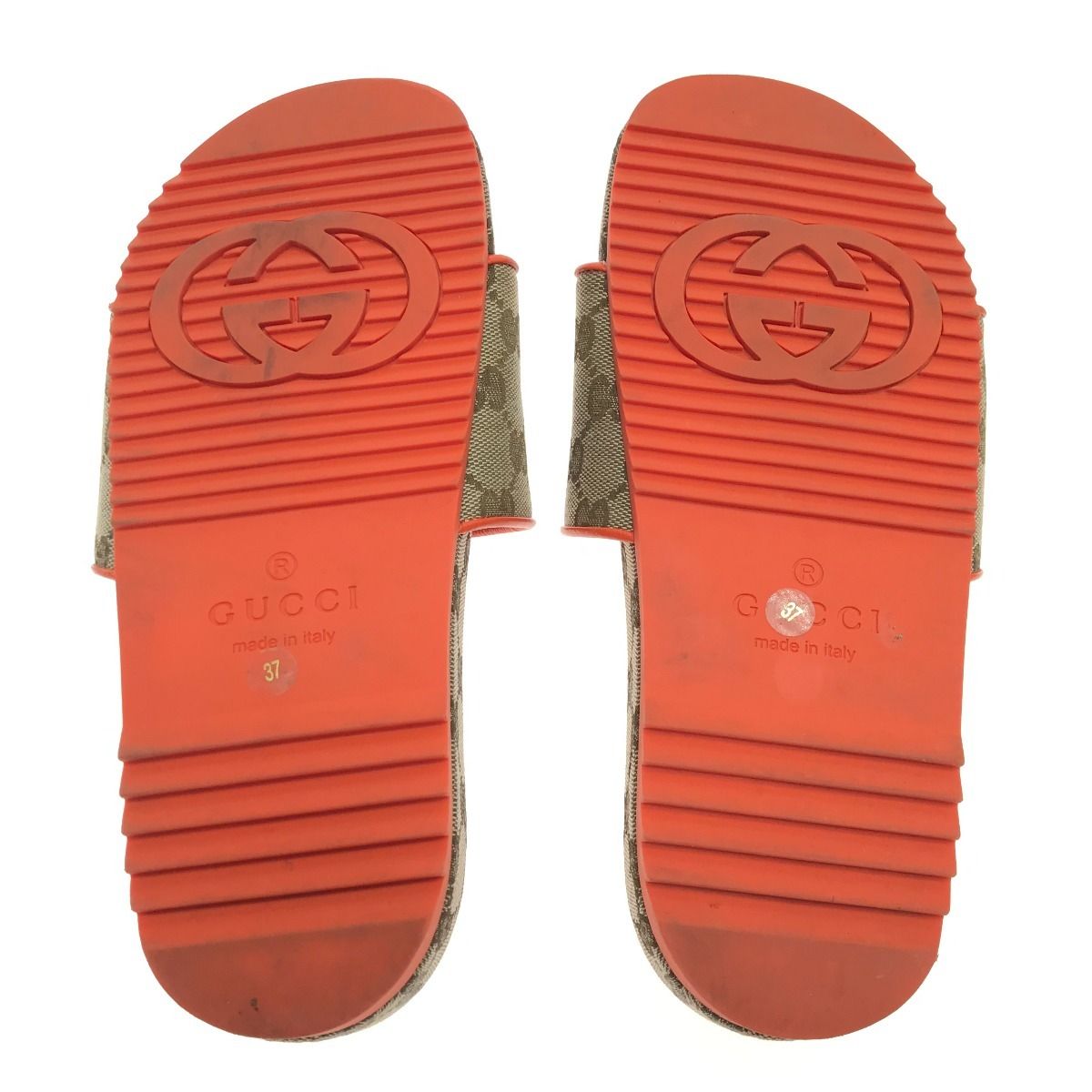 Gucci Sandals Thenorthface/679947 23.5-24cm (9.45in) 37 Orange X Brown