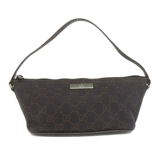Gucci 07198 GG Pattern Accessory Pouch Handbag Canvas Women