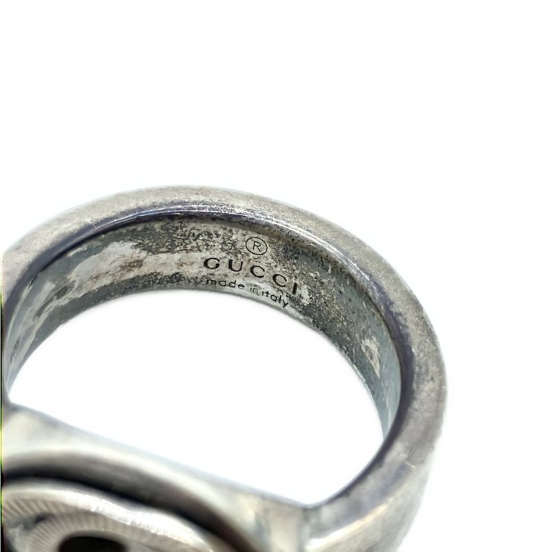 Gucci Interlocking Silver Ring Silver About Size 10
