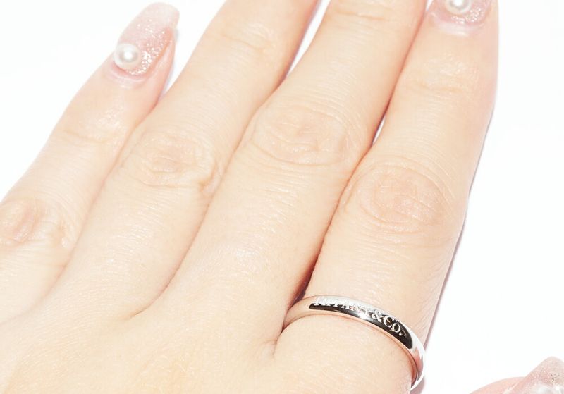 Tiffany & Co Ring Pt950 T&CO Band Ring Width 3mm (012in)