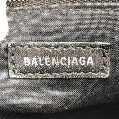 Balenciaga Logo Canvas Leather Big Tote Shoulder Bag White