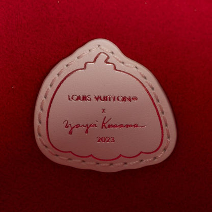 Louis Vuitton "limited Edition Yayoi Kusama Infinity Dot Neverfull Pouch" White