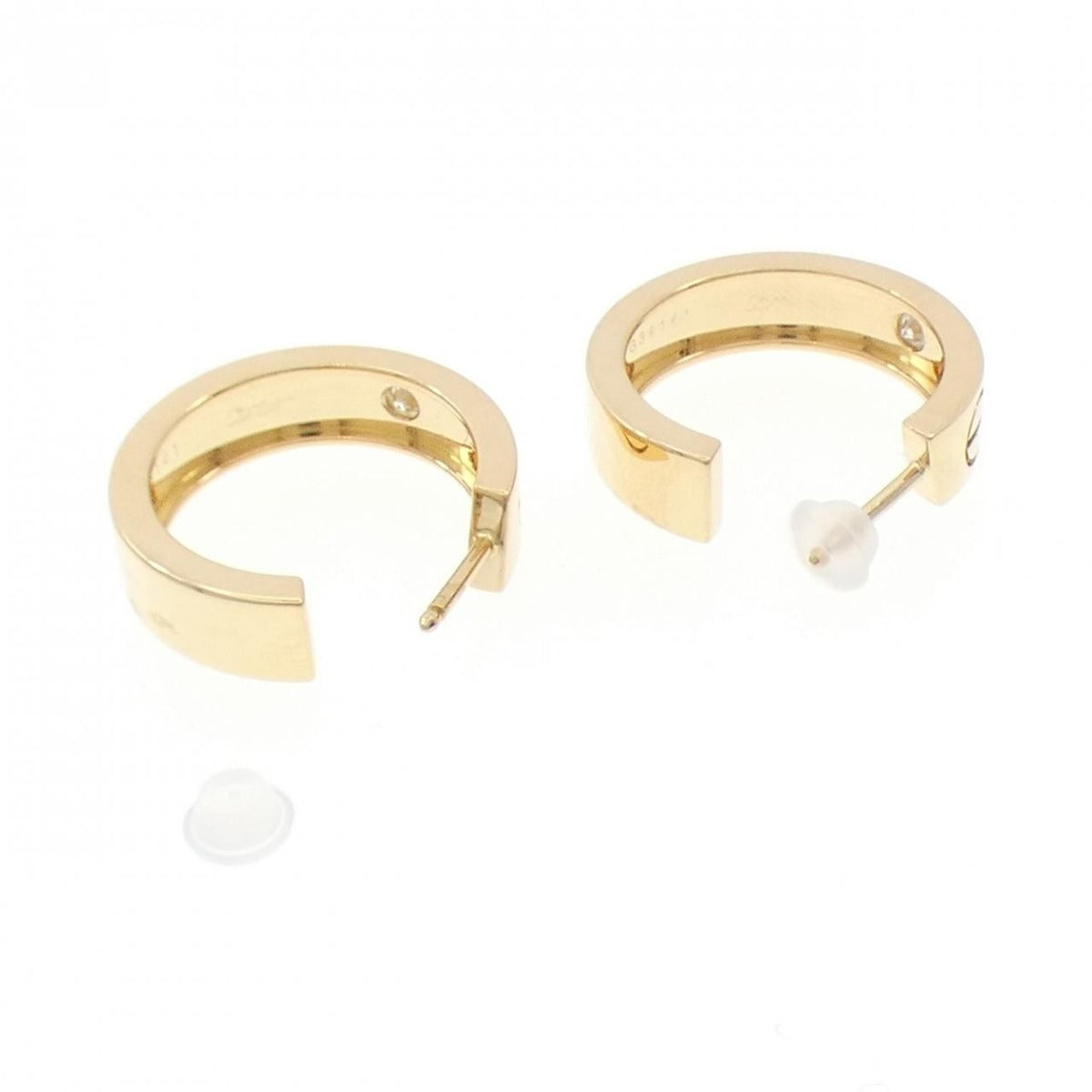 Cartier Love Earrings Half Diamond — view 3