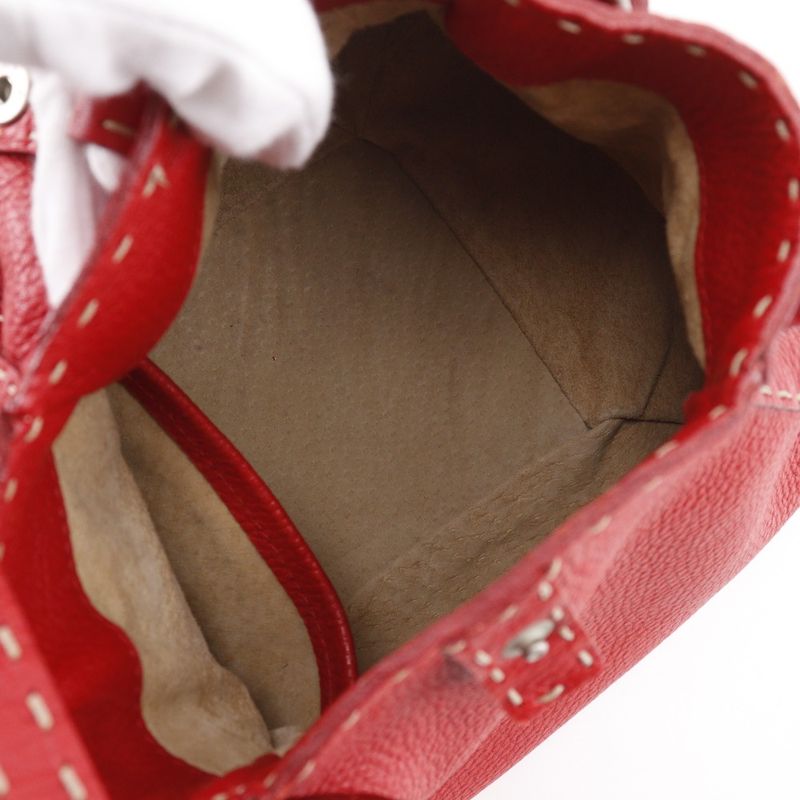 Fendi Selleria Leather Red Women's Handbag
