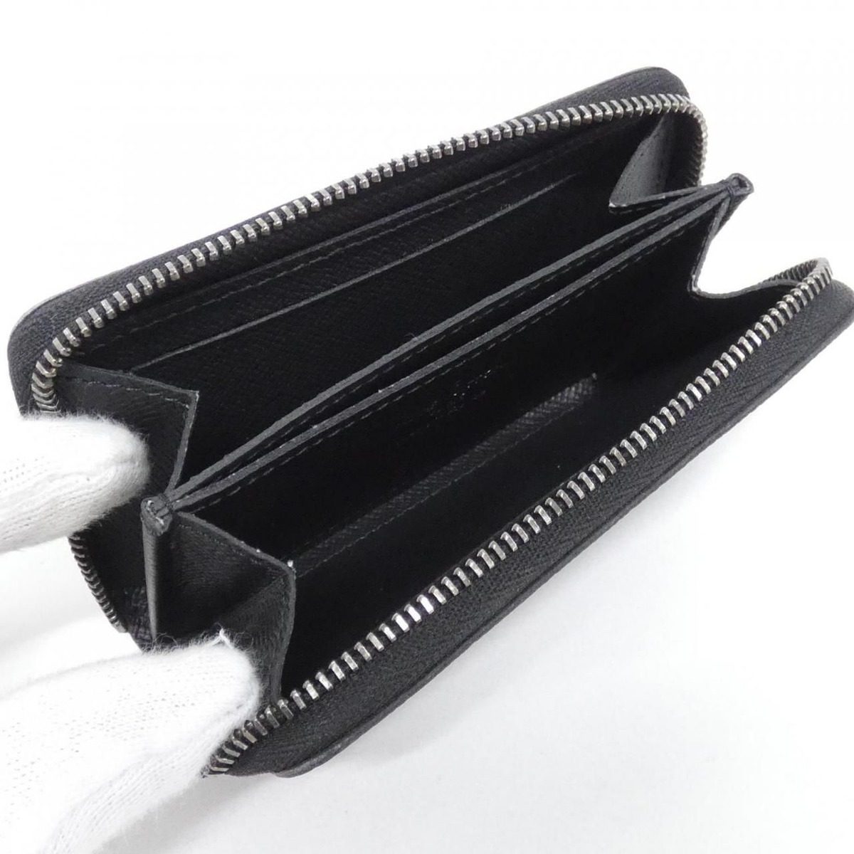 Louis Vuitton Monogram Eclipse Zippy Coin Purse Vertical Case — view 4