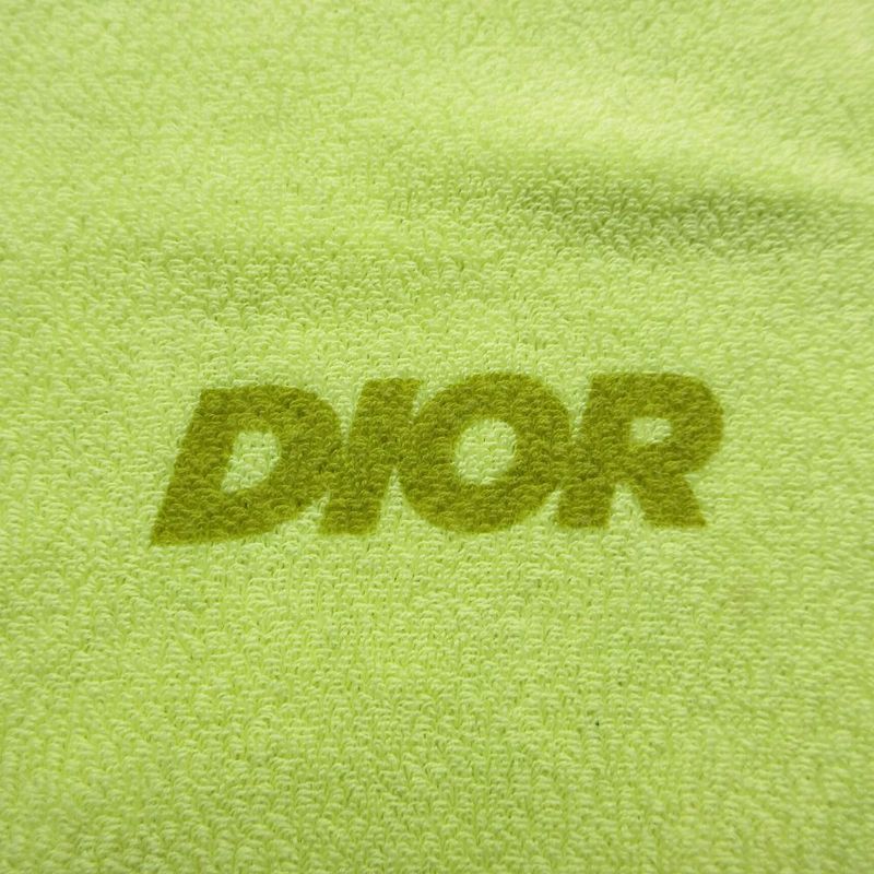 Dior Homme Dior Homme 23ss Brand Logo Pile Short Sleeve T-Shirt Top Yellow Size