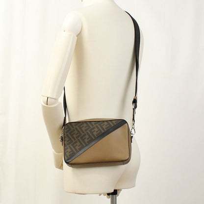 Fendi Camera Case Diagonal 7m0286 Crossbody Shoulder Bag PVC Leather Men's
