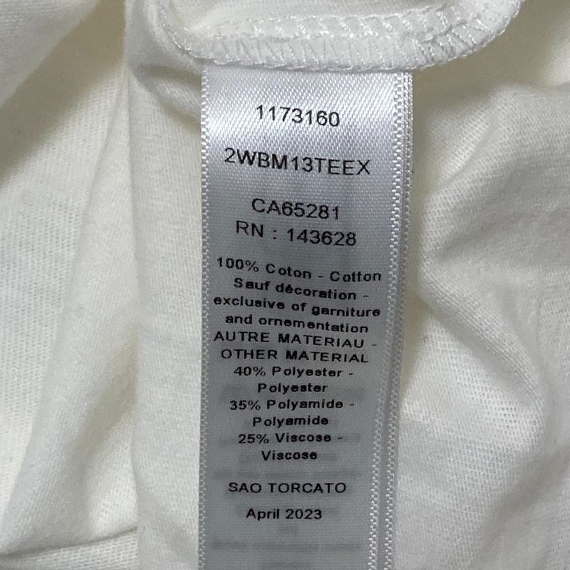 Dior Logo Cannage Embroidery Cotton Short Sleeve T-Shirt Kids Size 12 White