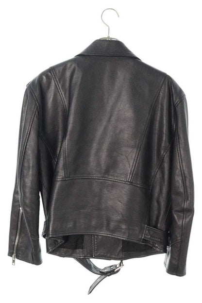 Celine 2eg91599e.38no Loose Biker Double Leather Jacket Women 36