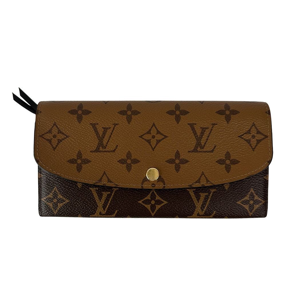 Louis Vuitton Wallet Monogram Reverse Canvas Portefeuille Emily Brown Beige