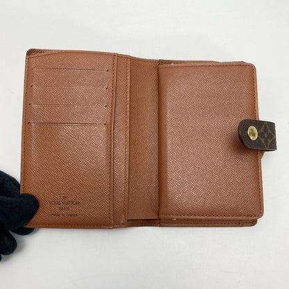 Louis Vuitton Monogram Portomone Viet Viennois M61663 Clasp Bifold Wallet