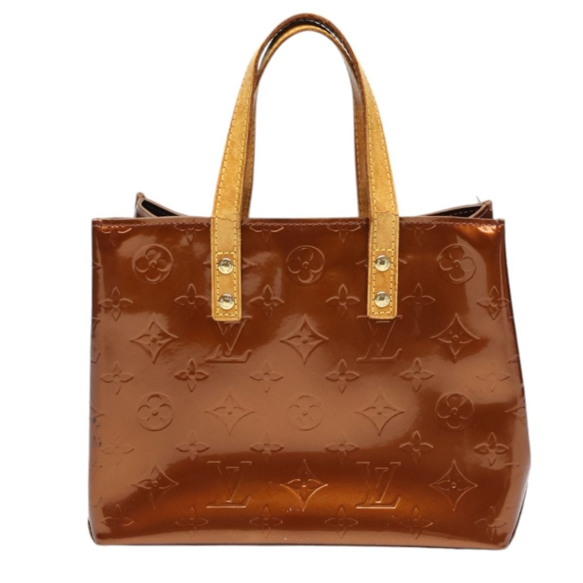 Louis Vuitton Vernis Reed PM Mini Bag Handbag Bronze