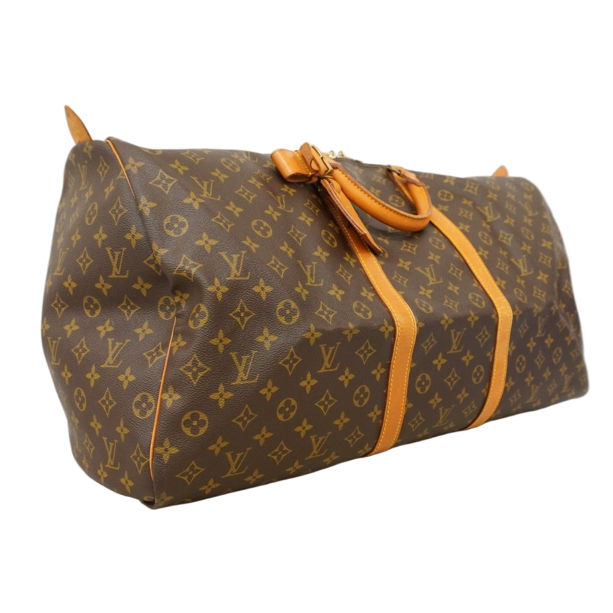 Louis Vuitton Boston Bag Monogram Keepall 60 Brown — view 2