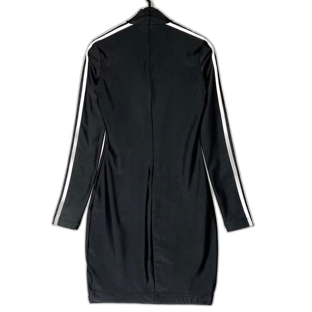 Balenciaga Adidas Long Sleeve Dress Black — view 2