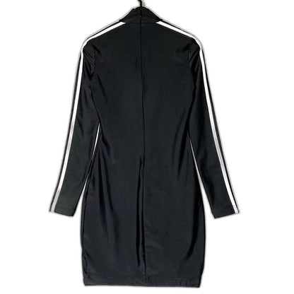 Balenciaga Adidas Long Sleeve Dress Black — view 2