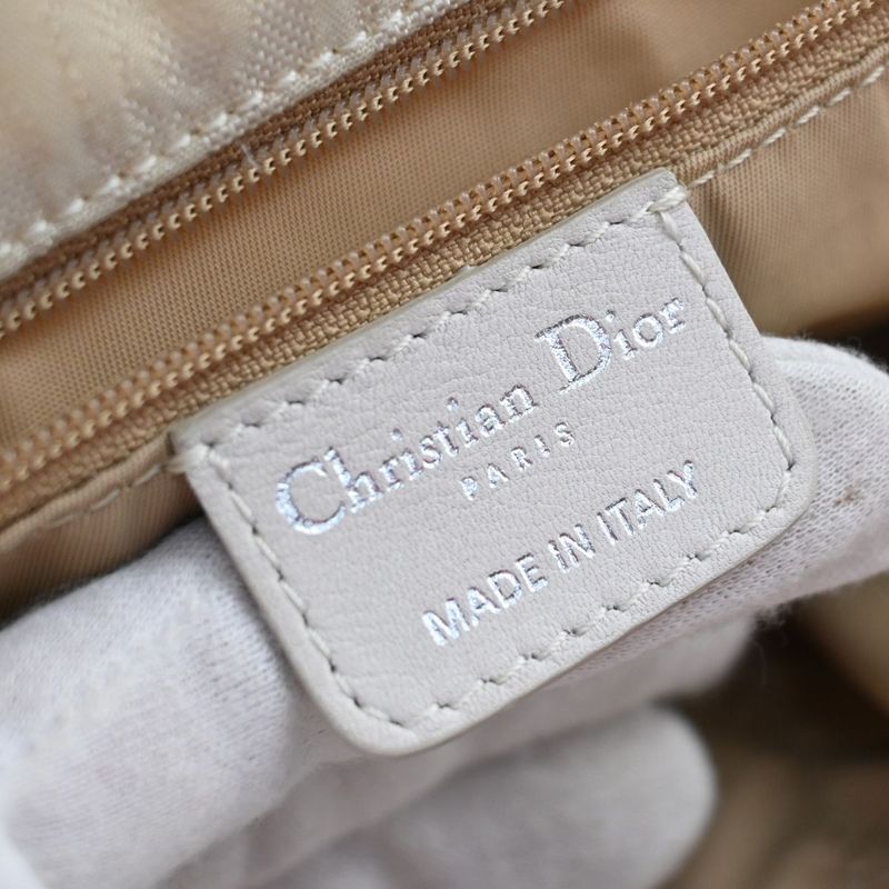 Christian DIOR Shoulder Bag Trotter Off White 73fa468