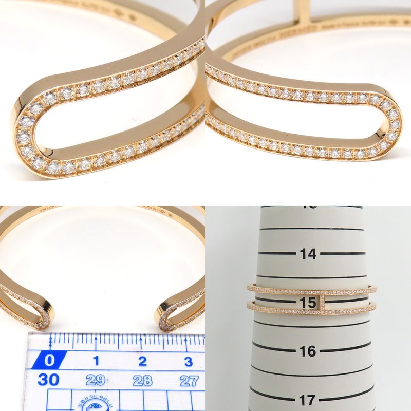 Hermes Bracelet Eva-chaine D'ancre SH Diamond Au750 PG Pink Gold