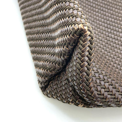 Hermes Amedava Diago PM Tote Bag Leather Polyester Brown Women