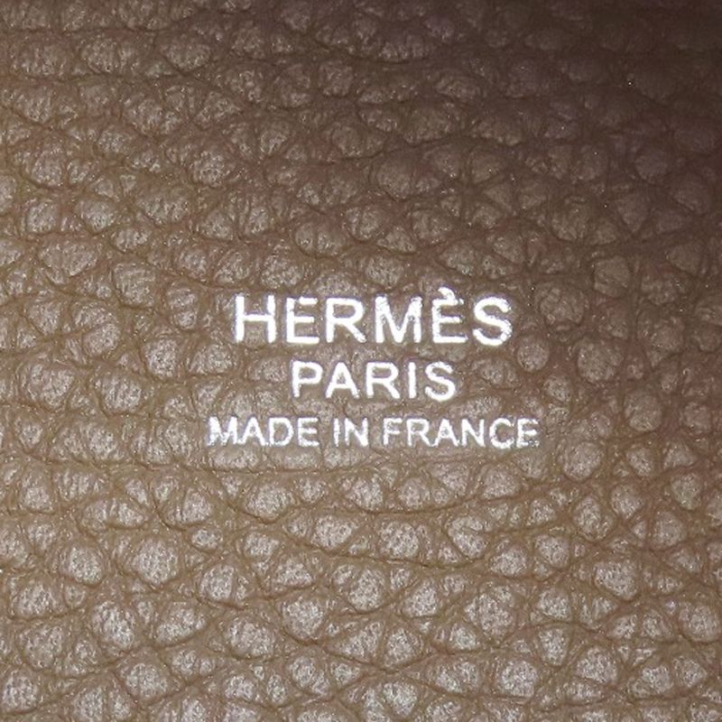 Hermes Picotin Lock PM Etape Silver Hardware Handbag Leather Women