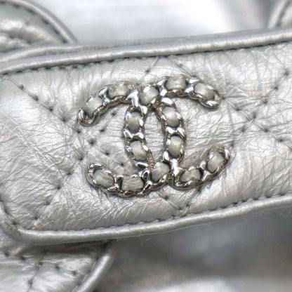 Chanel Footbed Coco Mark Sandals 0 G35927 Silver Grayish 36c