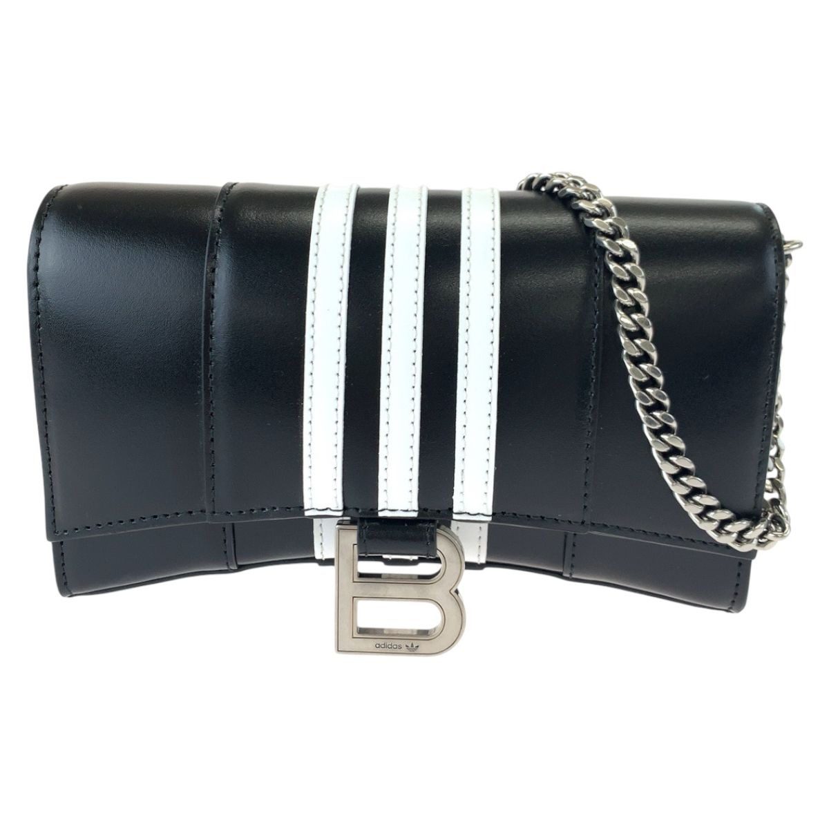 Balenciaga Adidas Collaboration Hourglass Leather Shoulder Bag