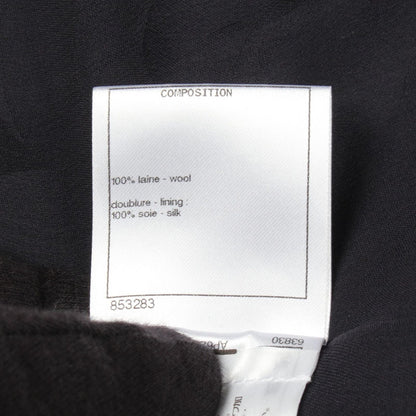 Chanel Dress CC Logo Button Wool — view 5