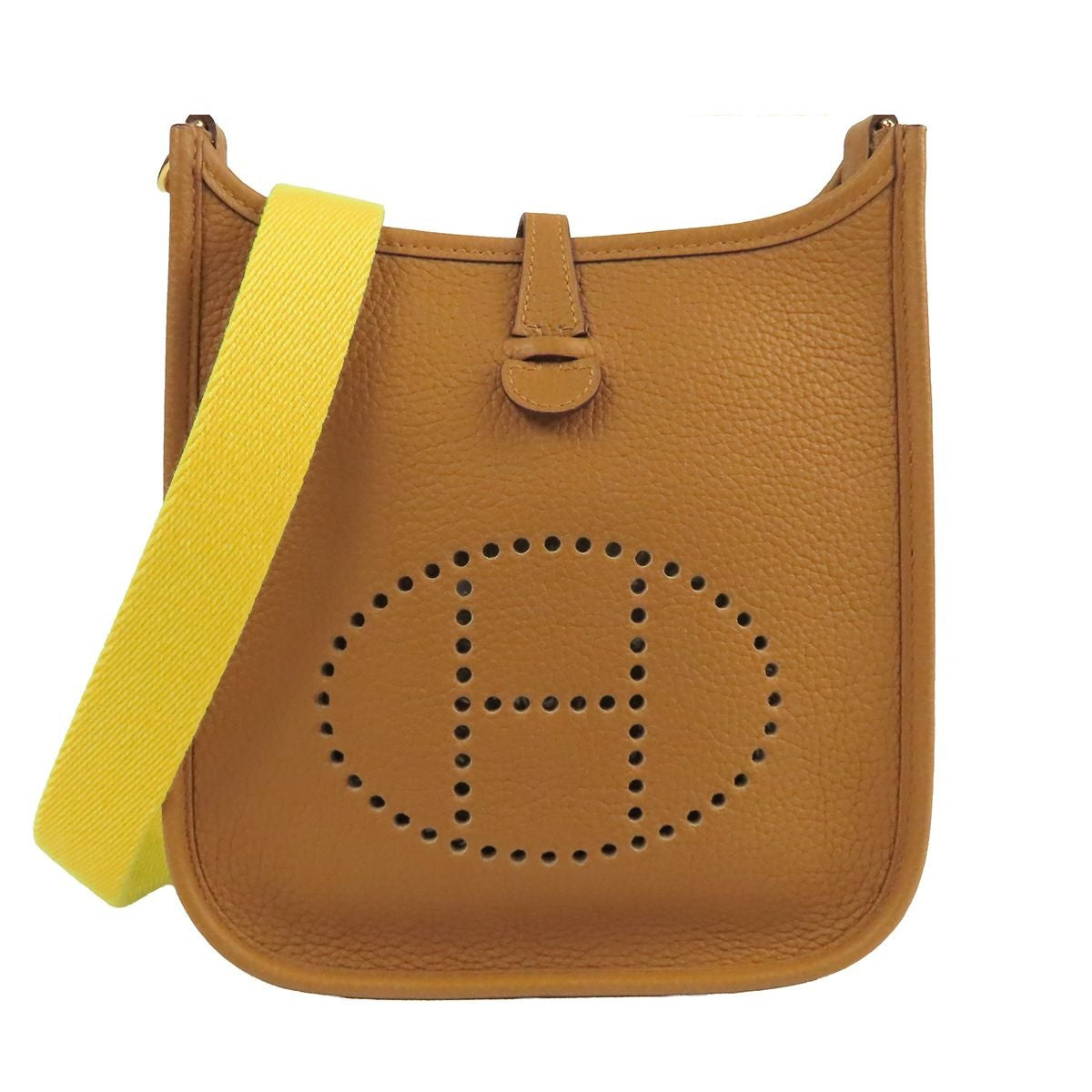 Hermes Evelyne Amazon TPM Sesame Lime Gold Taurillon Shoulder Bag