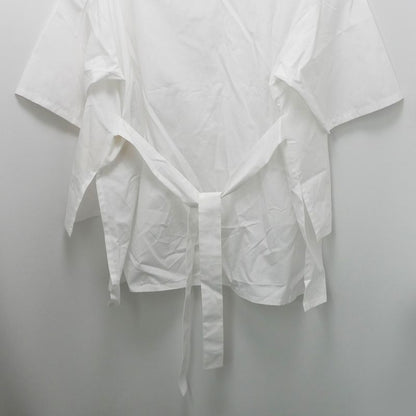 Hermes Chaine D'ancre Short Sleeve Button Shirt 36 White Chemise De