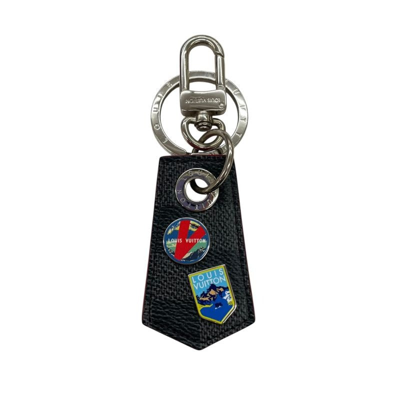 Louis Vuitton key-ring Damier Graphite Small Et Chappe Em1250