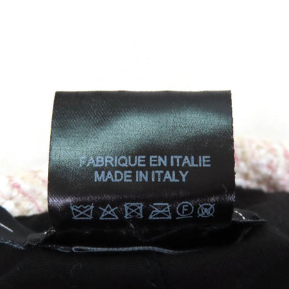 CHANEL 2024 24P Tweed Casket With Coco Mark Hardware Hat Pink L Made In Italy