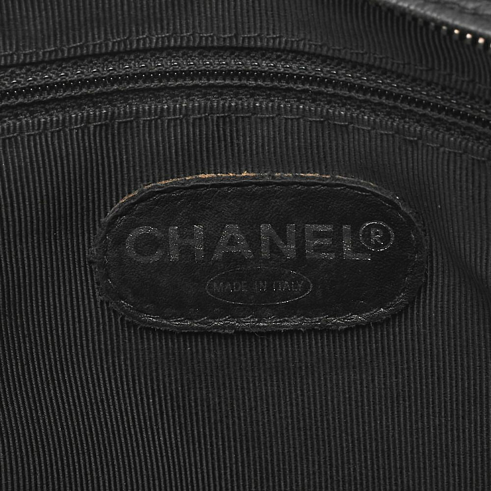 Chanel Shoulder Bag Matelasse Turnlock Lambskin Silver Hardware Black Women's