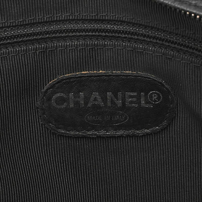 Chanel Shoulder Bag Matelasse Turnlock Lambskin Silver Hardware Black Women's