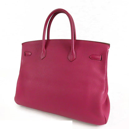 Hermes Birkin 40 Tosca Silver Togo Handbag — view 2