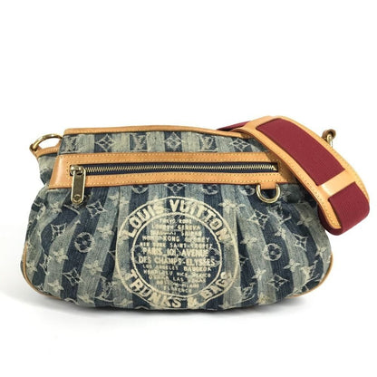 Louis Vuitton Shoulder Bag Porte Epol Reier MM Monogram Denim Canvas Blue