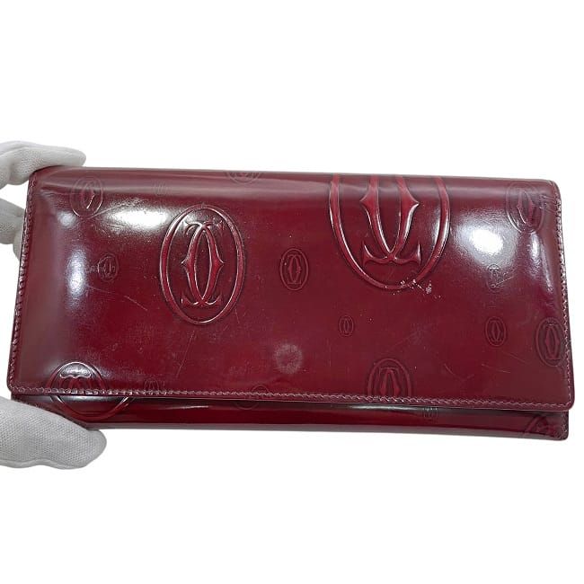 Cartier Folding Long Wallet Bordeaux Happy Birthday L3000722