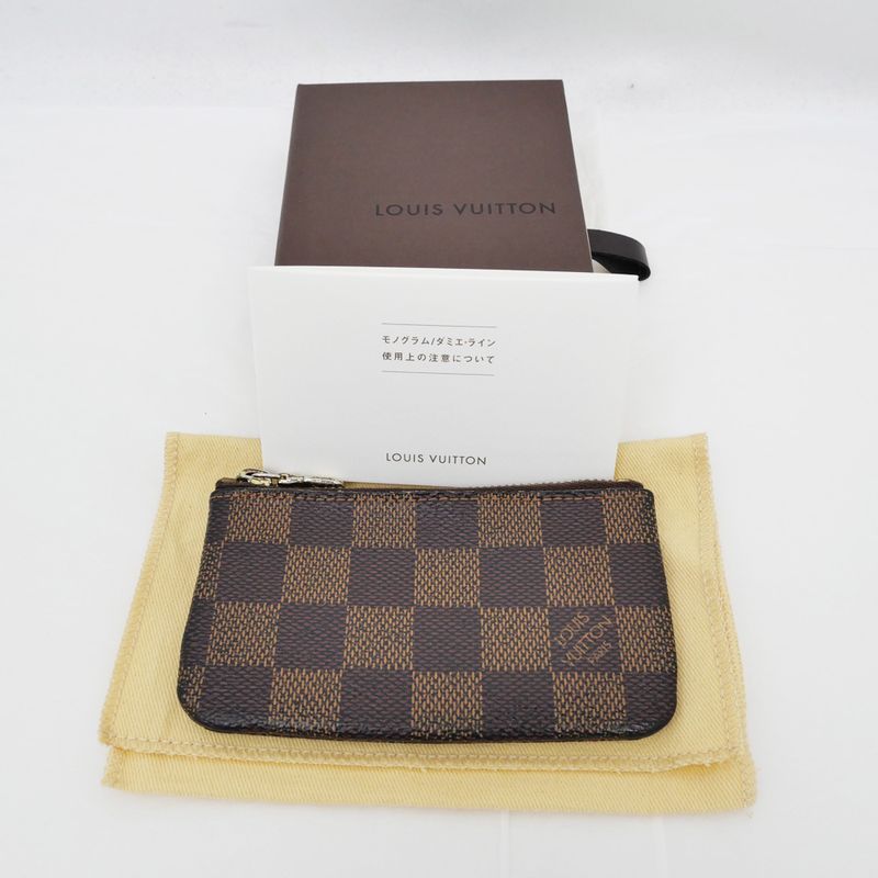 Louis Vuitton Pochette -cles Coin Case Key-ring Damier Brown N62658