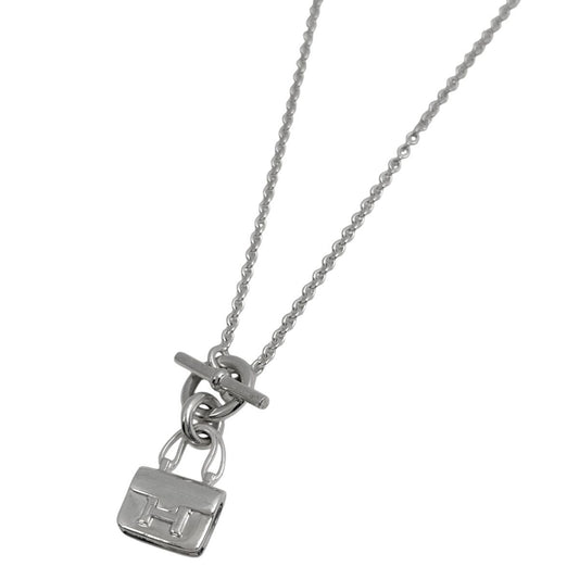 Hermes Amulet Constance Necklace Silver