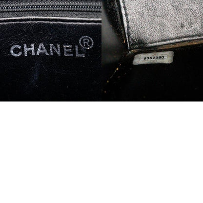 Chanel Chain Tote Matelasse Caviar Skin Black Ladies Tote Bag