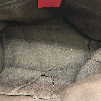 Gucci 257249 Handbag Mini Bag Small Red GG Canvas/leather Ladies Fashion