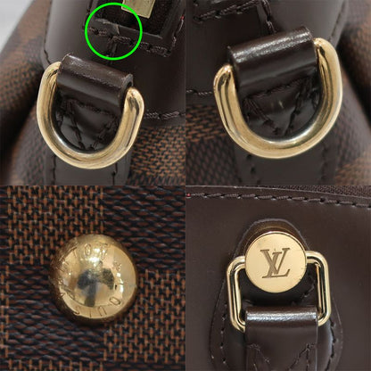 Louis Vuitton Salvi Damier N41399 Brown Gold Hardware Handbag Shoulder