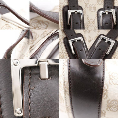 Loewe Senda Anagram Handbag Canvas Beige Women's Tote Bag